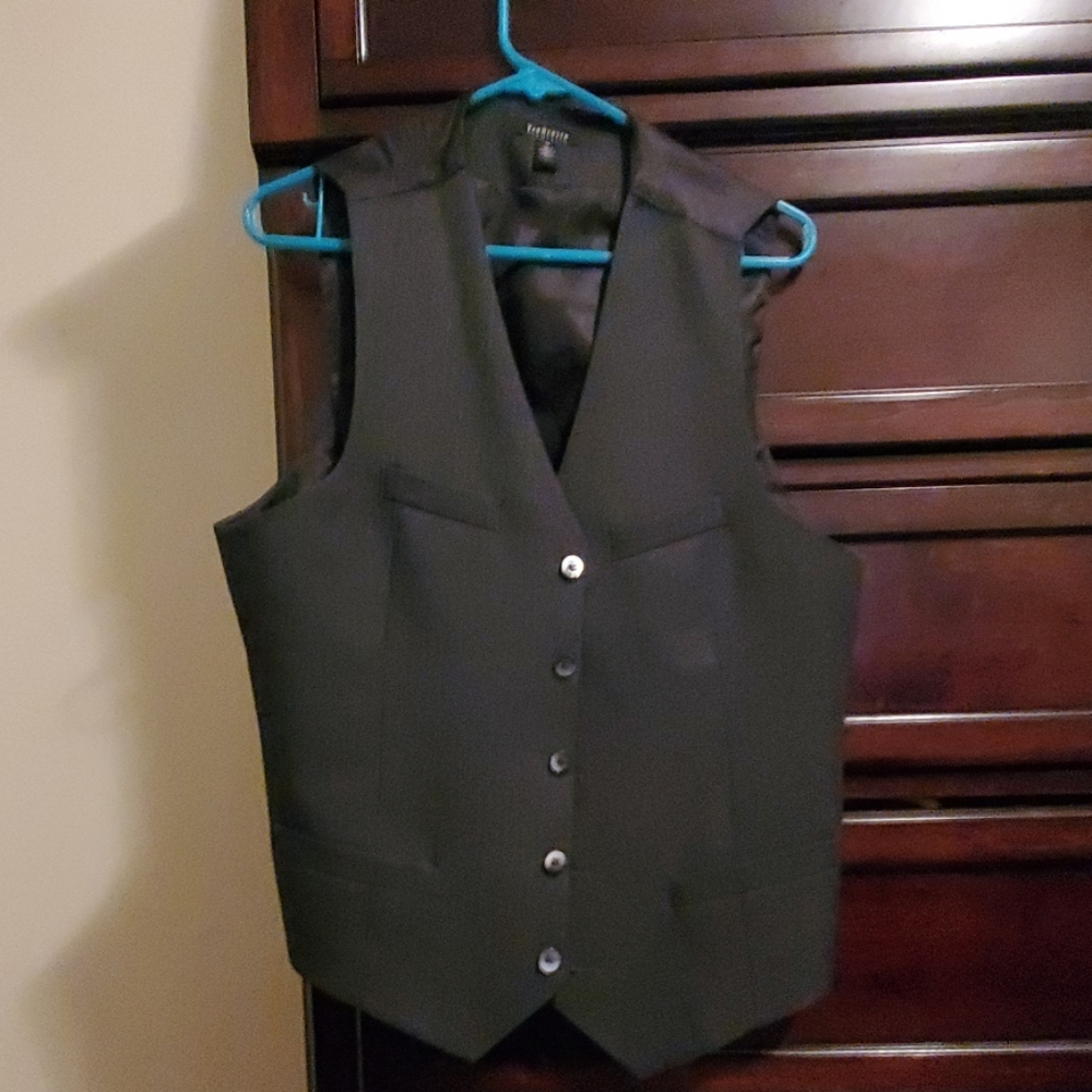 Gray dress vest